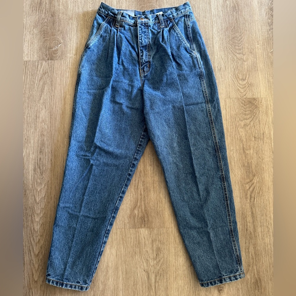 Vintage Pleated Bill Blass Jeans Women’s Size 12 P Tapered Fit